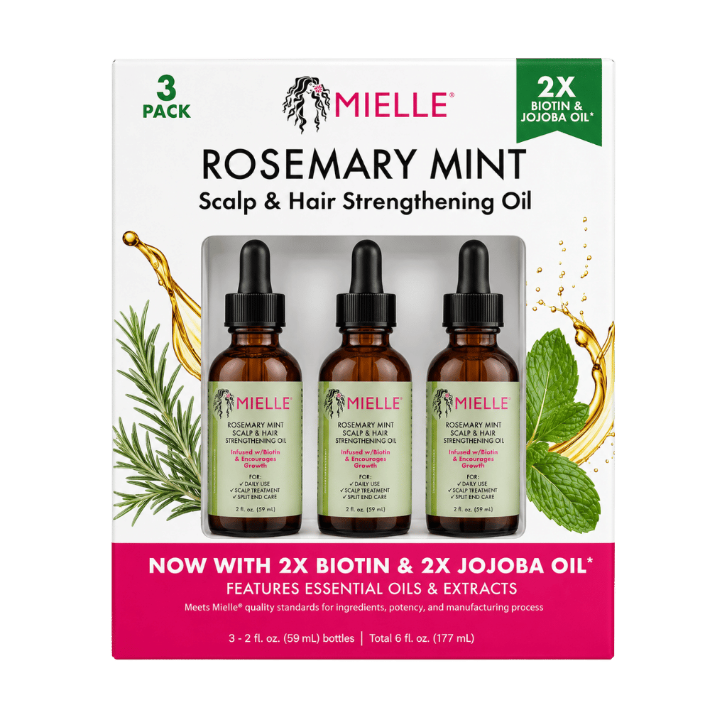 Mielle Rosemary Mint Scalp & Hair Strengthening Oil 2 fl oz 3-pack buy online USA - 1